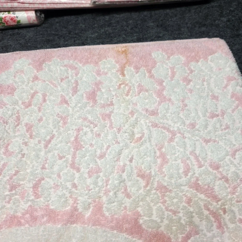 Cannon Embassy Rose Floral Double Bed Sheets Fitted Flat Pillowcases Towels NOS